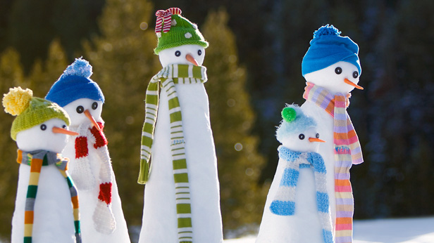 How to build a snowman family
