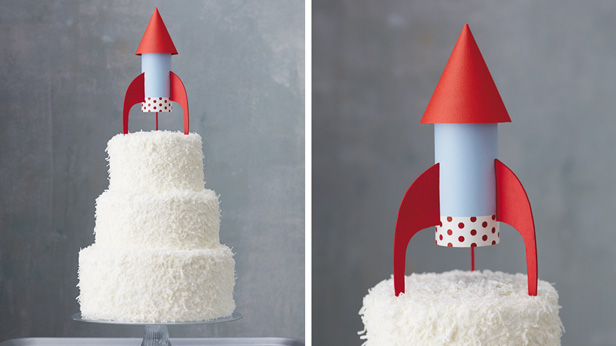 DIY Birthday Cake Toppers: Birthday Blastoff