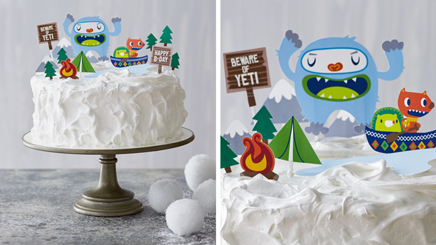 DIY Birthday Cake Toppers: Yodeling Yeti
