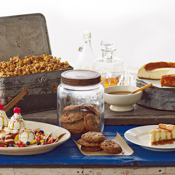 A table of Father's Day desserts.