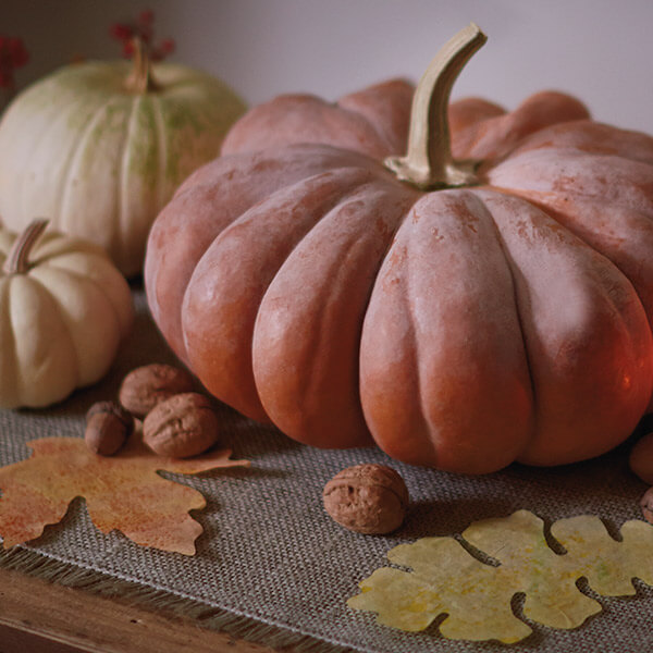 painted coffee filter leaves thanksgiving crafts