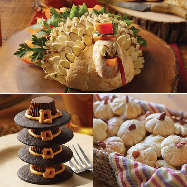 Thanksgiving Treats turkey cheese ball