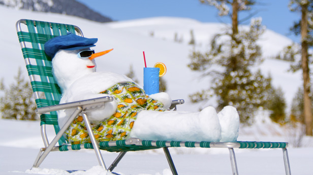 How to build a snowbird snowman