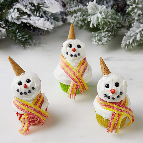 Snowman Cupcakes