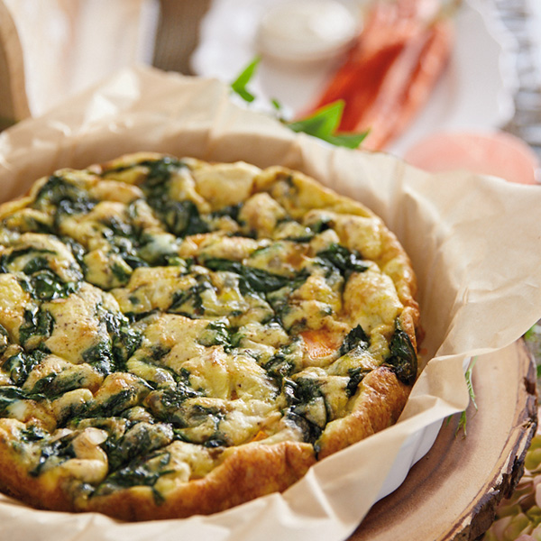 Spinach and Sweet Potato Frittata