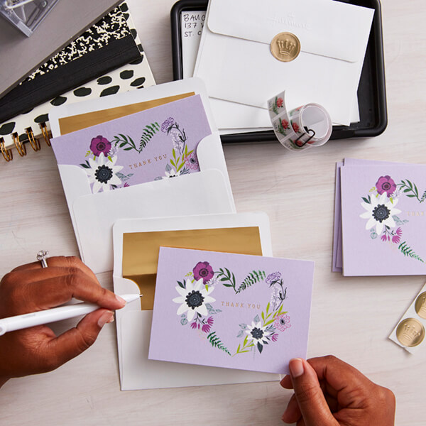 Bridal shower thank you cards