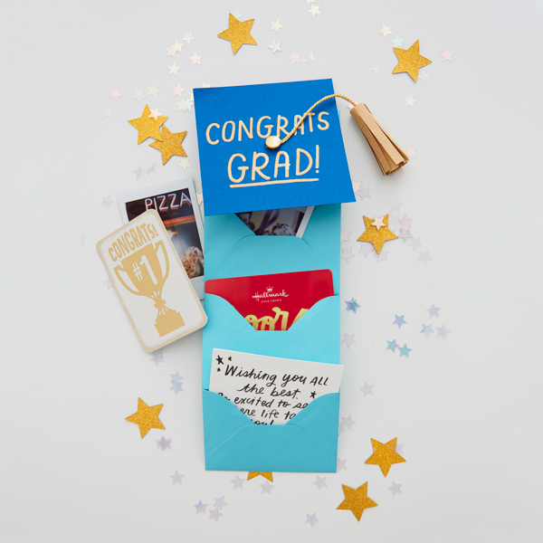 Graduation gift card holder