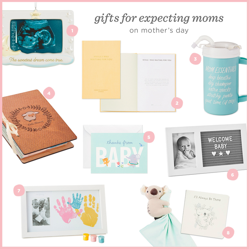 Our recommendations for Mother's Day gifts for expecting moms include a sonogram photo frame, a