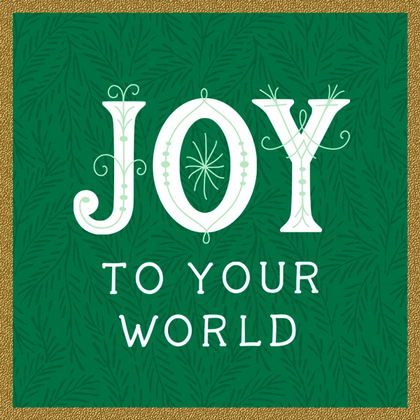 A lettered sentiment that reads